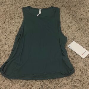 Lululemon Athletica Green Muscle Tee Sleeveless Top
